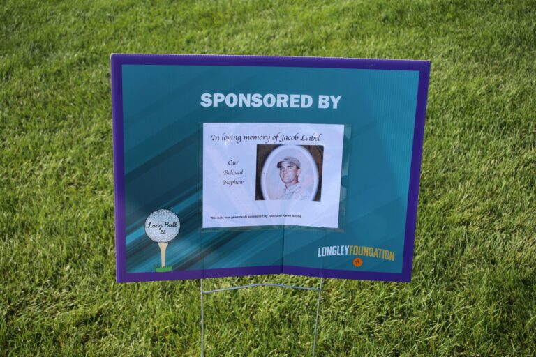 Hole sponsor sign at Ben's Longball Classic 2026 (photo 37 of 218)