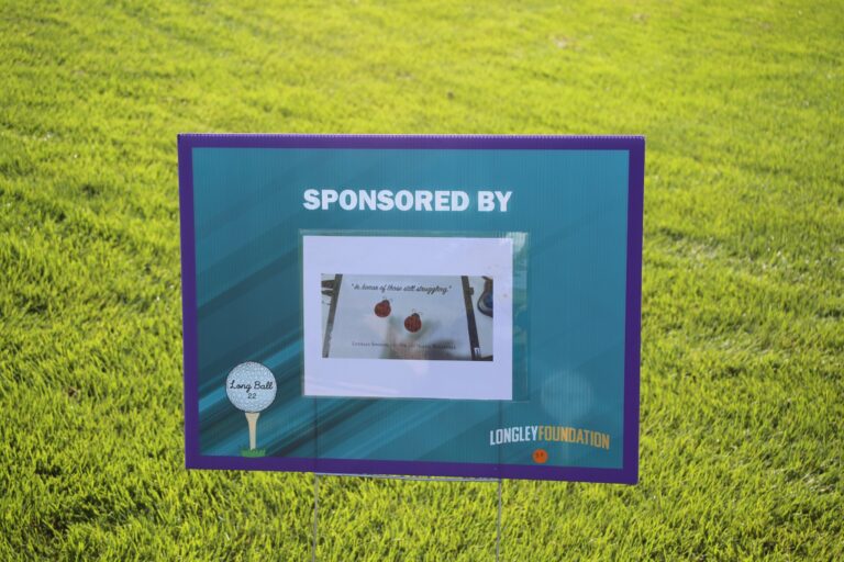 Hole sponsor sign at Ben's Longball Classic 2026 (photo 43 of 218)
