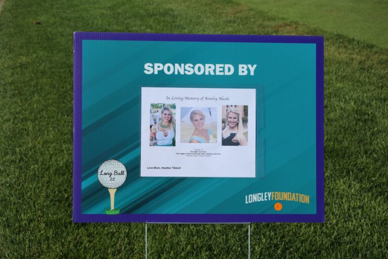 Hole sponsor sign at Ben's Longball Classic 2026 (photo 49 of 218)
