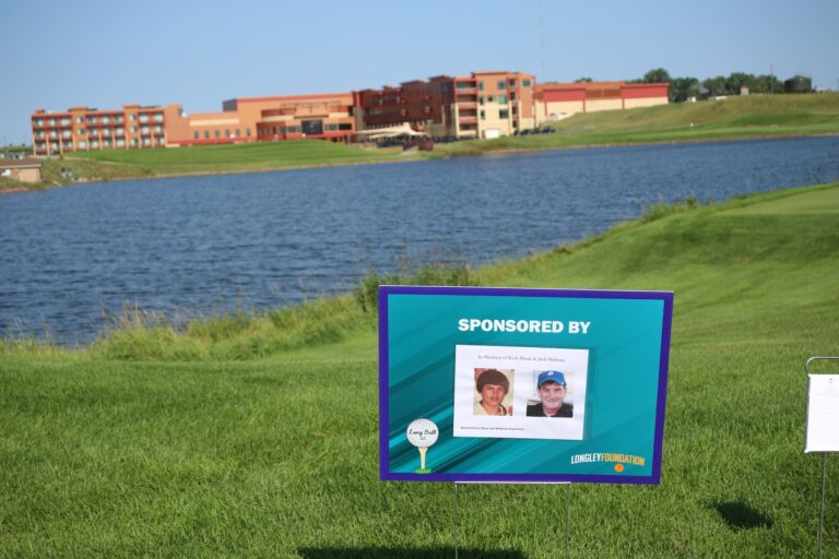 Hole sponsor sign at Ben's Longball Classic 2026 (photo 60 of 218)