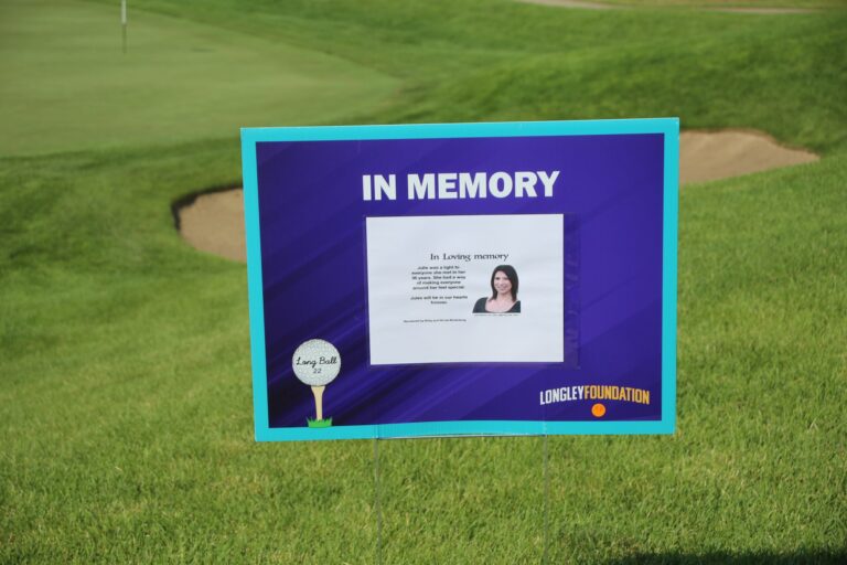 In-memory tribute sign at Ben's Longball Classic 2026 (photo 62 of 218)