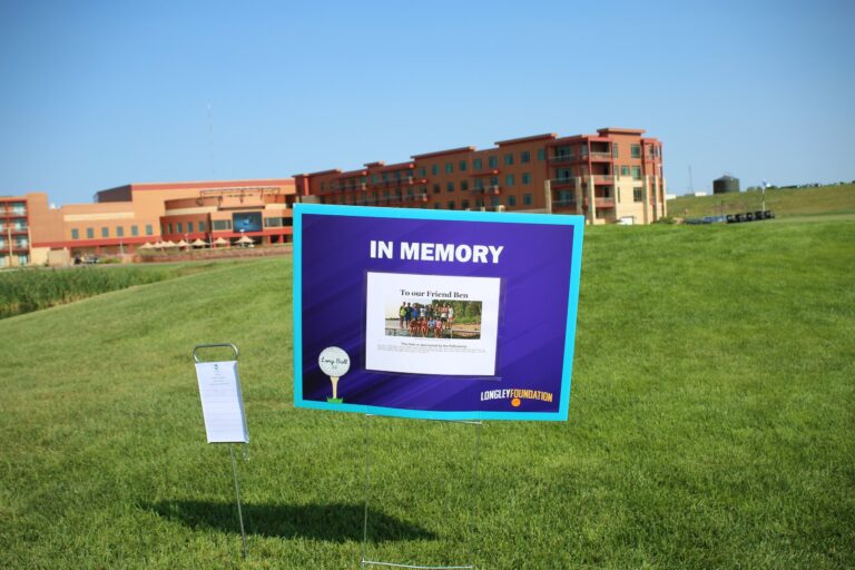 In-memory tribute sign at Ben's Longball Classic 2026 (photo 64 of 218)