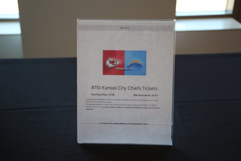 Silent auction item at Ben's Longball Classic 2026 (photo 76 of 218)