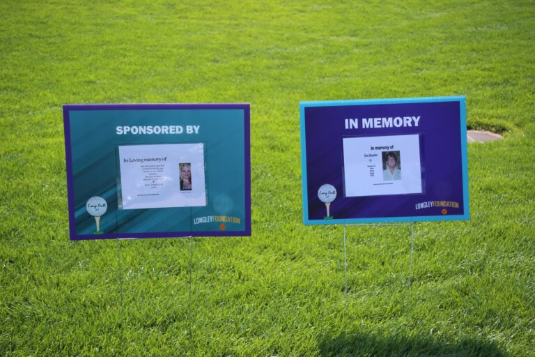 Hole sponsor sign at Ben's Longball Classic 2026 (photo 89 of 218)