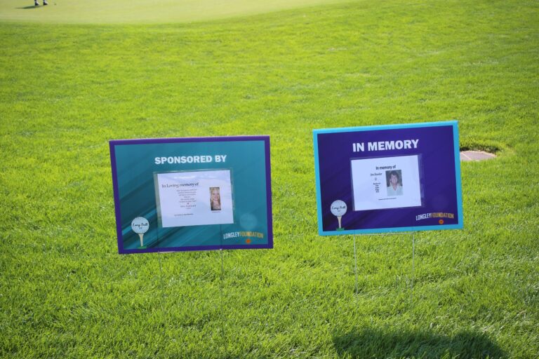 Hole sponsor sign at Ben's Longball Classic 2026 (photo 90 of 218)