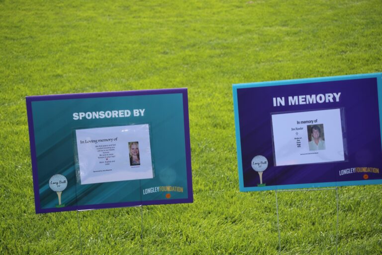 Hole sponsor sign at Ben's Longball Classic 2026 (photo 91 of 218)
