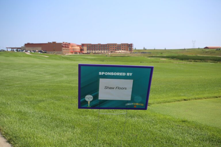 Hole sponsor sign at Ben's Longball Classic 2026 (photo 96 of 218)