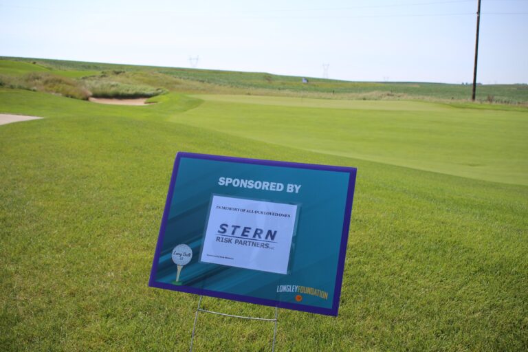 Hole sponsor sign at Ben's Longball Classic 2026 (photo 103 of 218)