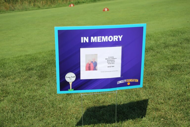 In-memory tribute sign at Ben's Longball Classic 2026 (photo 104 of 218)